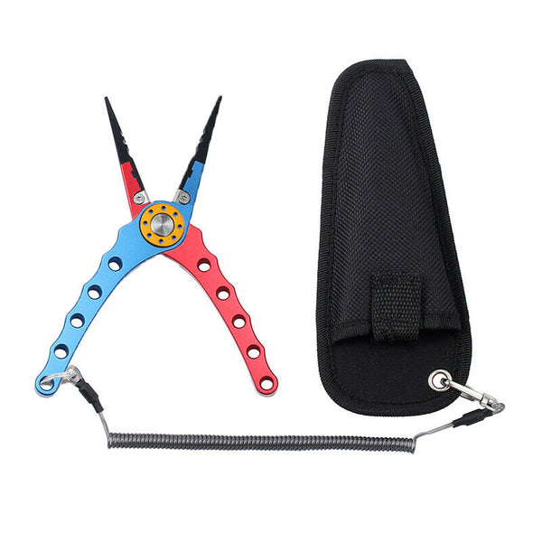 Aluminium Fishing Pliers Hook Removal Line Cutting Mono Braid Fish Grip AU Stock