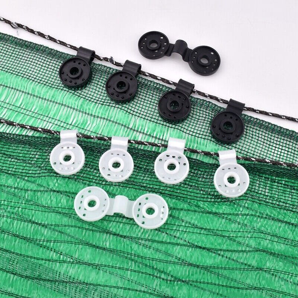 Shade Cloth Plastic Clips Round Plastic Black Clips for Sun Shade Kit