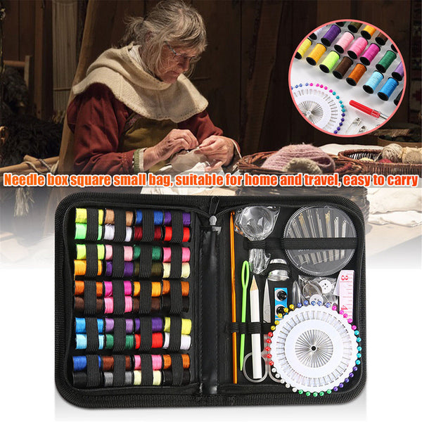 128pcs Portable Sewing Kit Home Travel Emergency Professional Sewing Set NEW