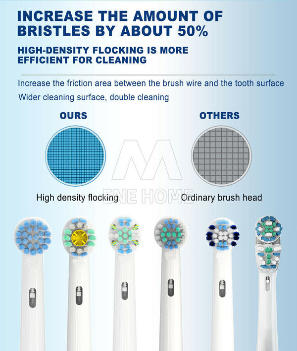 DUAL CLEAN Oral-B Compatible Tooth Brush Heads Electric Replacement Floss Flexi - Lets Party