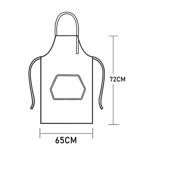 Printed Kitchen Household Apron Oil-proof Cooking Apron PVC Waterproof Apron AU