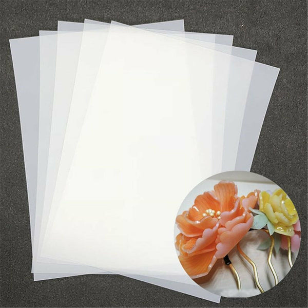 10x Heat Shrink Paper Film Sheets + 100x Keyring Chain for DIY Pendants Making - Lets Party