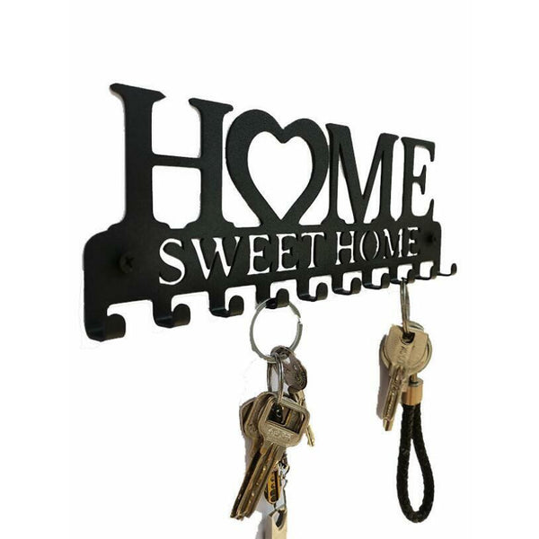 10 Hooks Door Back Organizer Key Holder Hanging Wall Mounted Hanger Storage Rack