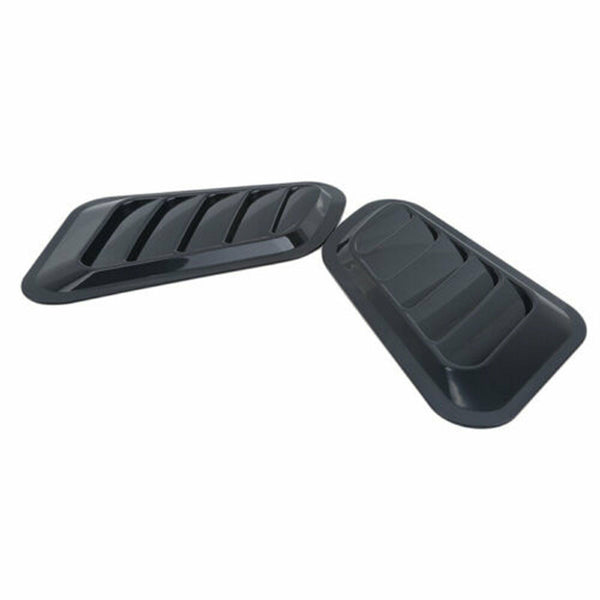 2PCS Universal Car Decorative Air Flow Intake Scoop Turbo Bonnet Vent Cover Hood