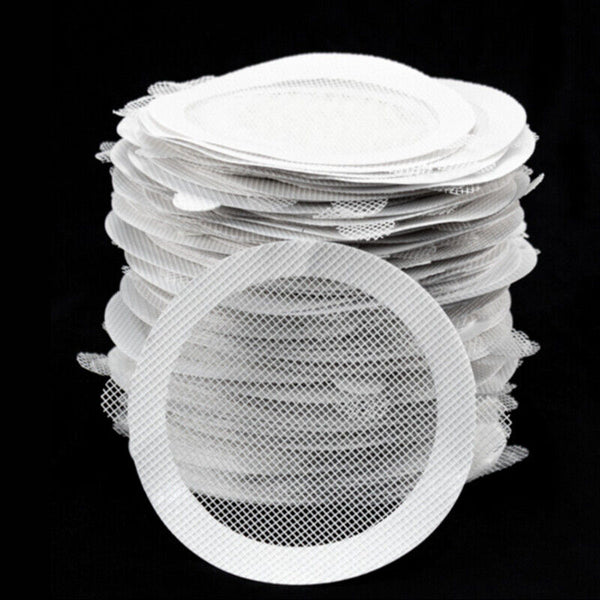 30 Pack Disposable Shower Drains Hair Catcher Mesh Sticker Bathroom Bathing AUS