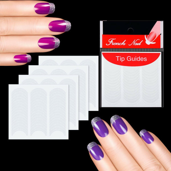 Sheets French Tip Nail Decoration Strip Stickers Stencil Guides Manicure AU
