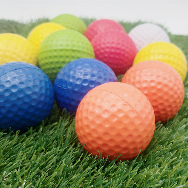 24 Pack Golf Practice Foam Balls PU Sponge Ball Indoor Outdoor Training Random
