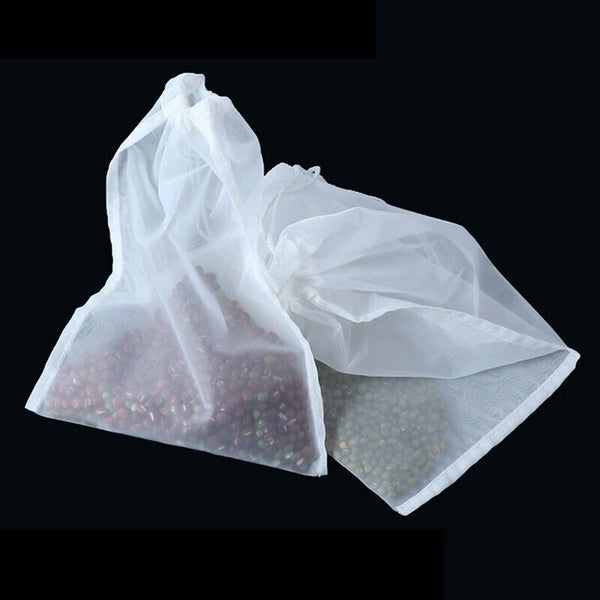 Micron Reusable Nylon Fine 200 Mesh Food Strainer Filter Bag for Nut Milk Coffee