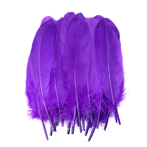 100pcs Goose feathers 6-12cm 11 Color Choice Millinery DIY Wedding Craft