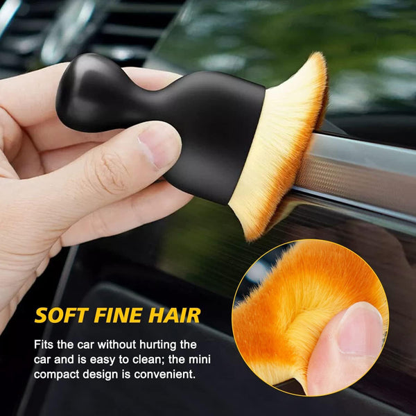 6PC Car Interior Brush Cleaning Soft Bristle Instrument Panel Crevice Dust Clean