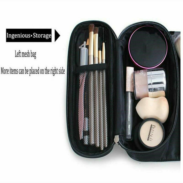 Portable Makeup Bag Cosmetic Brush Case Holder Pouch Organizer Travel Storage AU