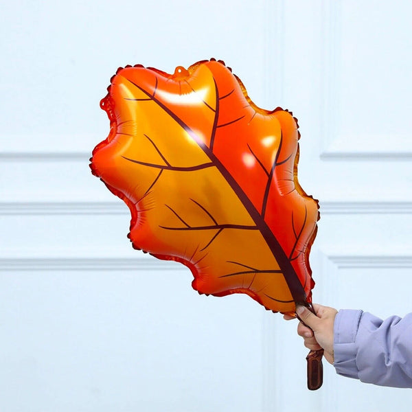 138pcs Autumn Maple Arch Garland Kit Balloons Orange Burgundy With Maple Leaves