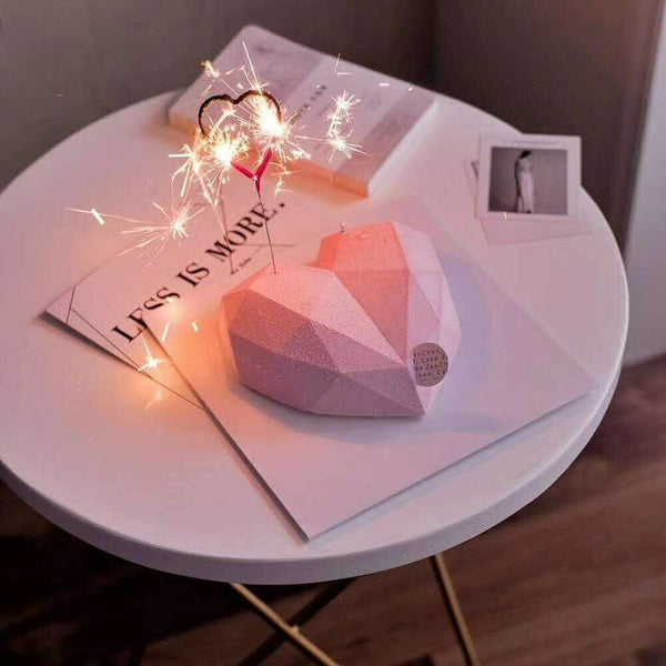 Large Heart Shape Candy Cake Chocolate Mould 3D Fondant Mold Silicone Craft DIY