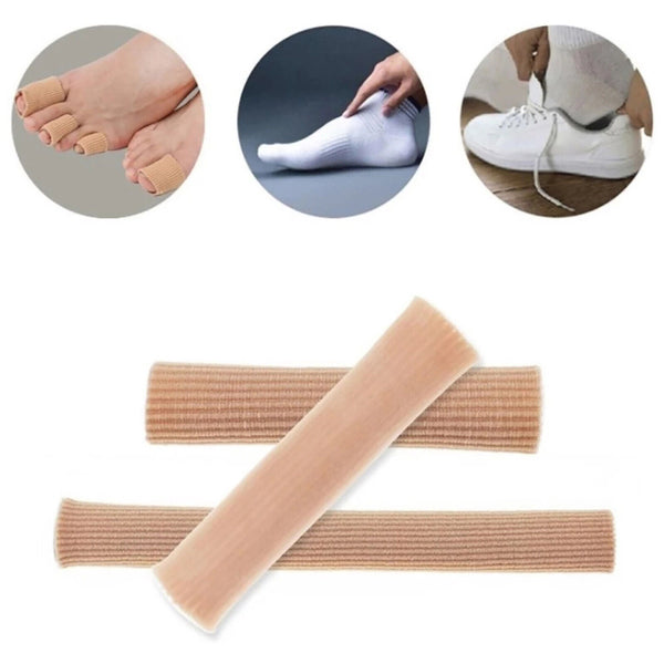 5/10X Silicone Toe Sleeve Gel Toe Cap Cover Protector Finger Tube Pain Relief AU