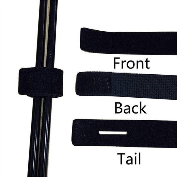 10-100X Fishing Rod Tie Strap Tackle Wrap Band Pole Holder Fastener Fishing Tool