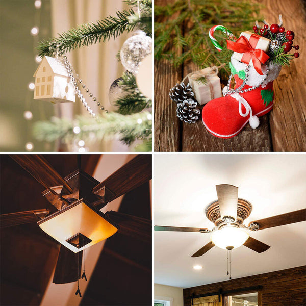 1/2/5/10M STAINLESS STEEL SILVER Roller Vertical Roman Blind Control Chain Cord