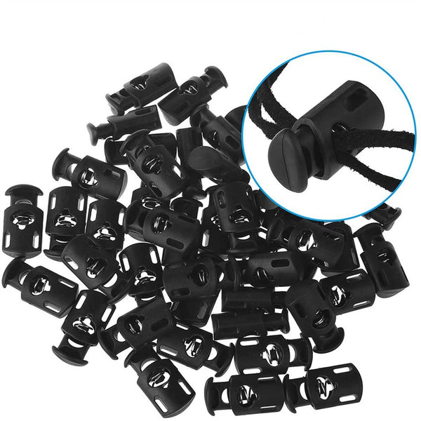 Elastic Adjusting Toggle Spring Buckle Rope Cord Lock Up End Stopper 6MM