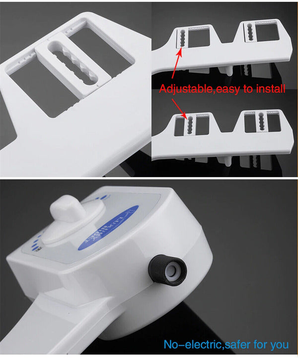 Toilet Bidet Seat Spray Water Wash Attachment Bathroom Home Sanitation 1 Nozzle
