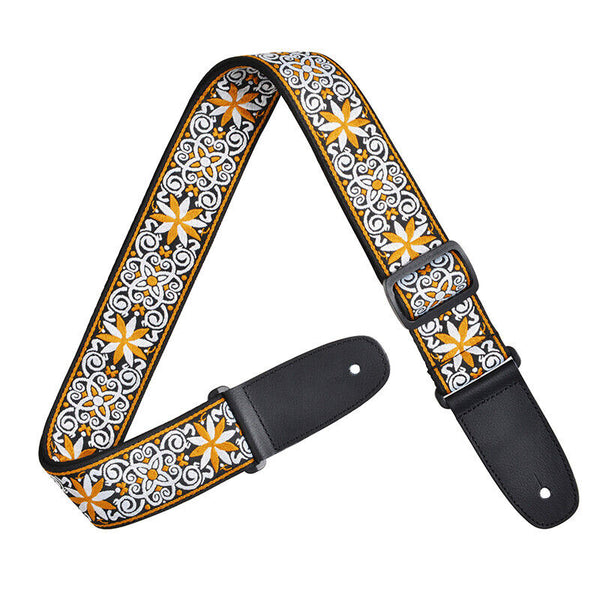 Embroidery Guitar Strap Cotton Weave Strap for Acoustic/Electric/Bass Guitar NEW