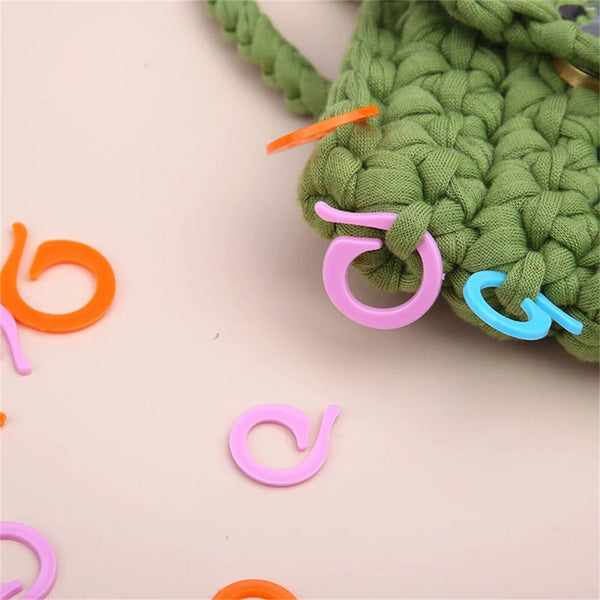 20-80PCS SMALL SIZE ONLY KNITTING CROCHET ROW STITCH MARKERS HOLDERS CONTAINER