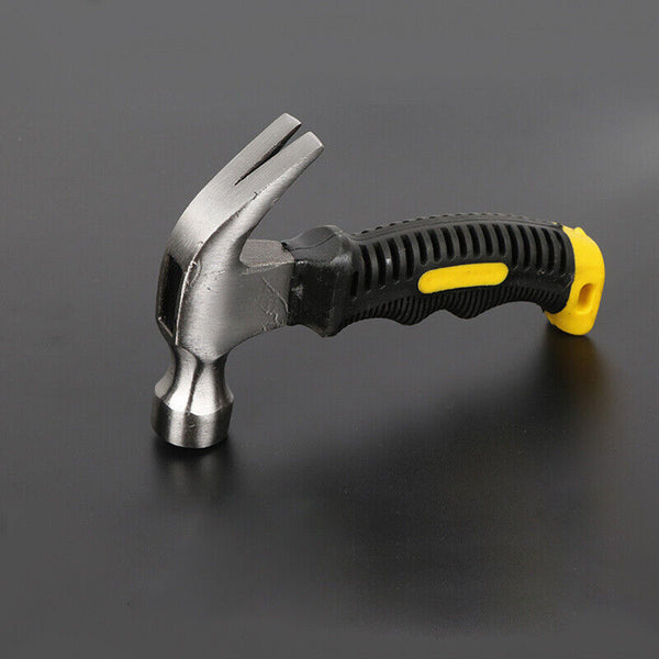 Stubby Claw Hammer Drop Forged Steel All Purpose Rubber Grip 8OZ Small Area AU