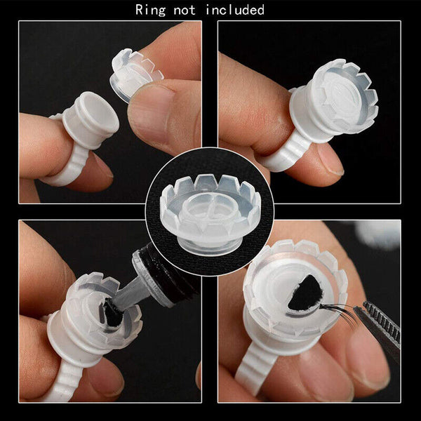 100X Eyelashes Glue Holder Lashes Blossom Cup Extension Adhesive Stand NEW AU