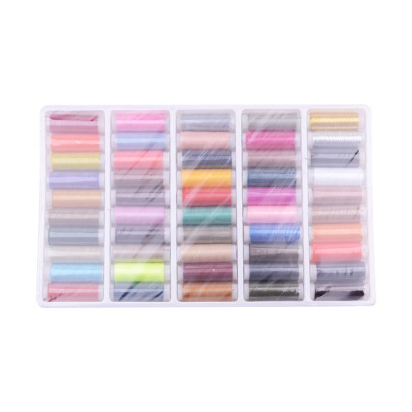 50 Colors Roll Polyester Sewing Thread Boxes Kit Set For Home DIY Sewing Machine
