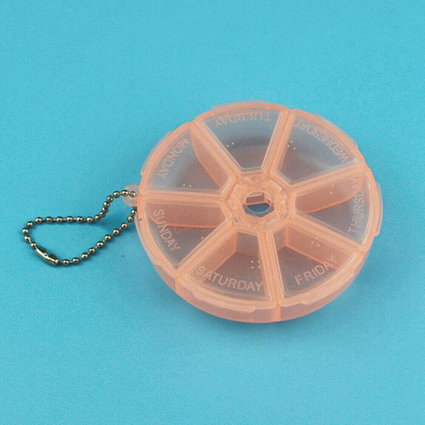Pill Box Medicine Organizer Dispenser Box Case Travel Tablet Container Holder - Lets Party