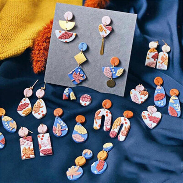 126PCS Polymer Clay Cutters Set for Earring Making For DIY Craft Fashion Gift AU