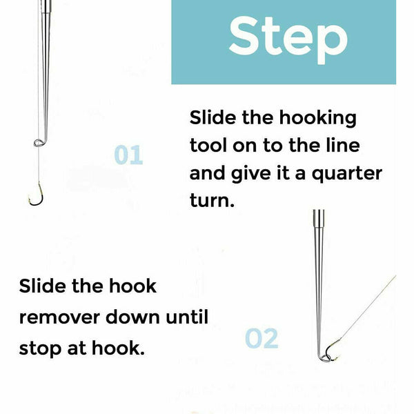 Fishing Hook Remover Stainless Steel Fishhook Dehooker Detacher Extractor AU