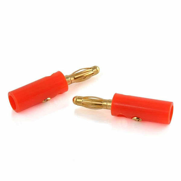 BlackRed Connector 4mm Gold Plated Banana Audio Speaker Plugs Connector