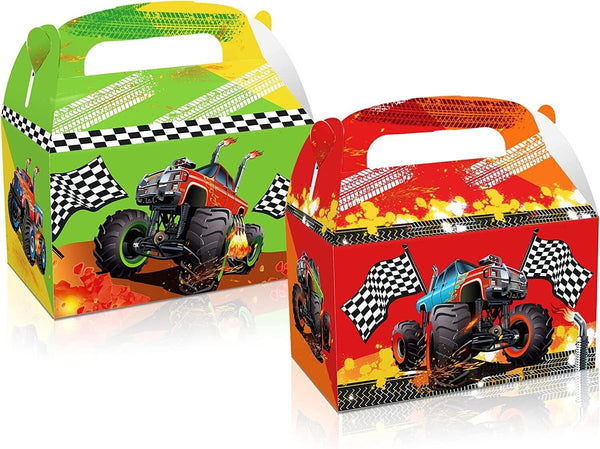 12PCS Monster Truck Paper Candy Gift Box Party Supplies Birthday Decoration