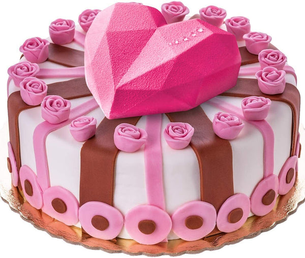 Large Heart Shape Candy Cake Chocolate Mould 3D Fondant Mold Silicone Craft DIY