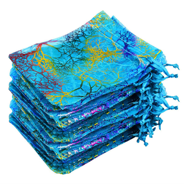 20/40X Organza Gift Bags Pouch Wedding Jewellery Party Ring Beads Candy Bracelet