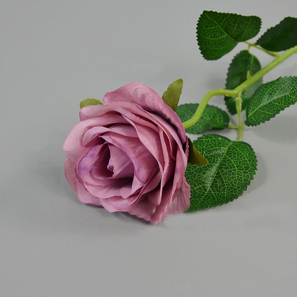 5pcs 51cm Long Stem Artificial Rose Flowers Velvet Bunch Wedding Home Bouquet AU