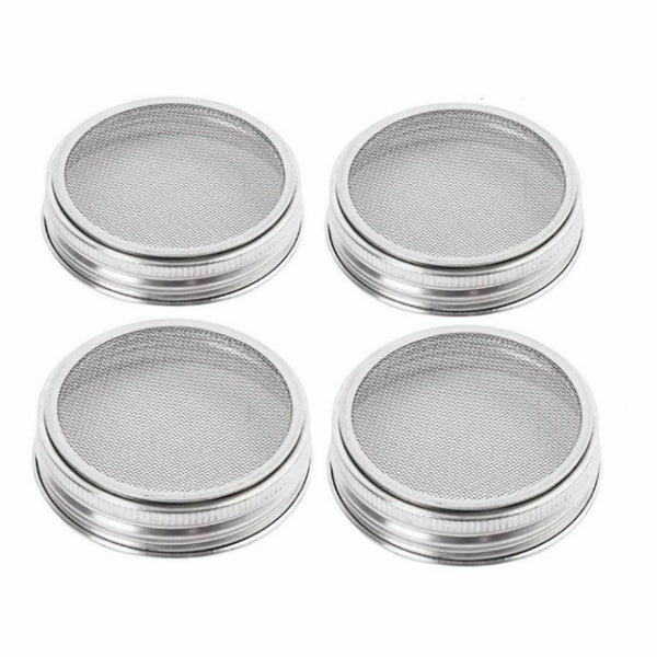 Seed Sprouting Lids Tools Strainer Screen Kits for Wide Mouth Mason Canning Jar