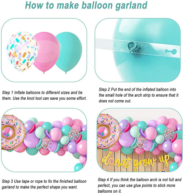 Donut Arch Balloon Set Party Supplies Garland Baby Shower Birthday Decoration