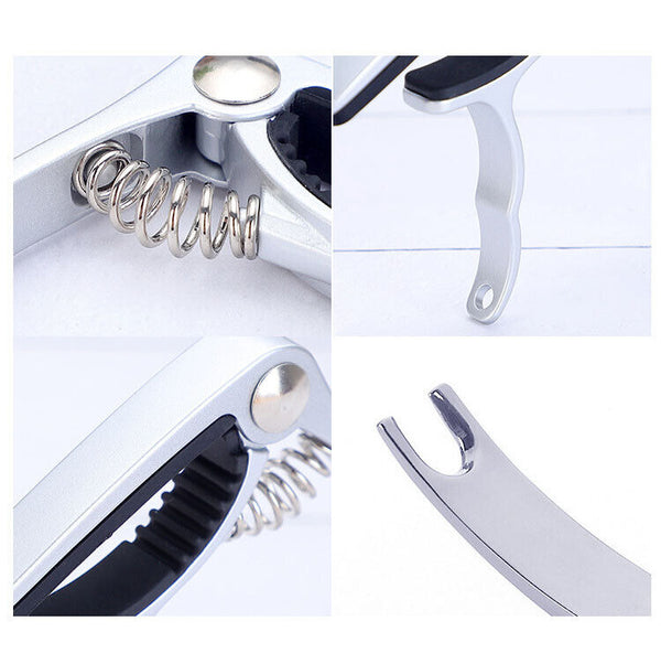 2x Alloy Guitar Capo Quick Change Release Trigger Clamp for Guitar Ukulele Bass
