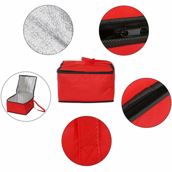 Delivery Bag Pizza Bags Insulated Thermal Hot Cold Food Storage Carrying Case AU