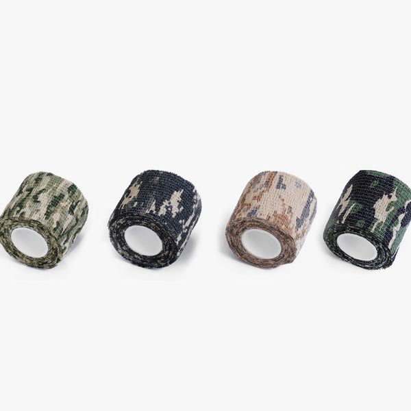 4 Roll Tape Army Camo Wrap Rifle Gun Shooting Hunting Camouflage Stealth Webbing