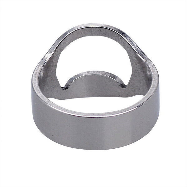 New Stainless Steel Bottle Opener Ring Super Cool Novelty Gift Idea Bottle open
