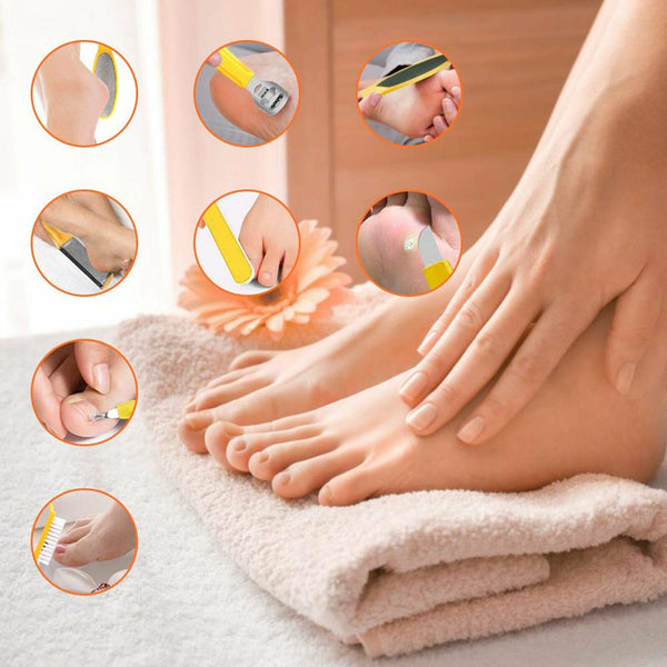 10x Manicure Foot Rasp File Hard Dead Skin Remover Pedicure Peeling Tools Kit AU