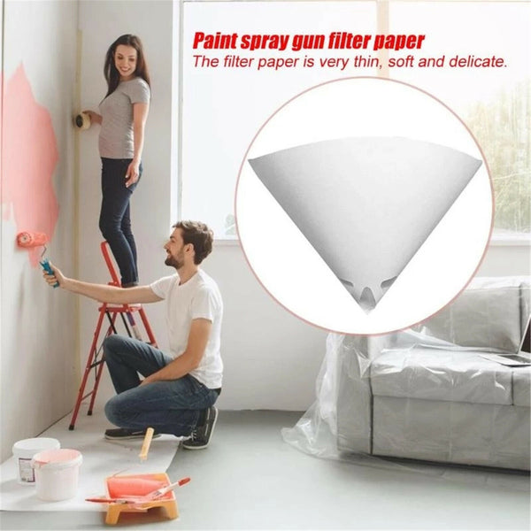 Up to 500pcs 100 Micron Fine Paint Paper Strainers Sieve Filter Nylon Mesh Net