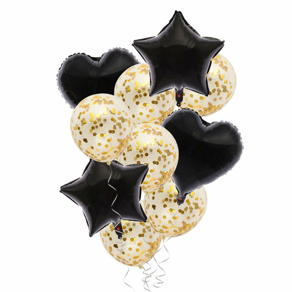 10-24pcs Balloon Set Foil Balloons Latex Confetti Balloon Party Birthday Wedding