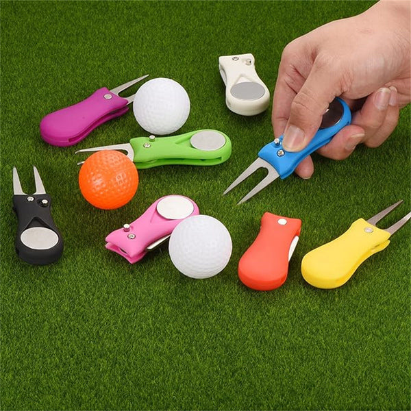 Golf Ball Marker Repairer Pitch Pitch mark Divot Repair Blade Tool Golf Divot