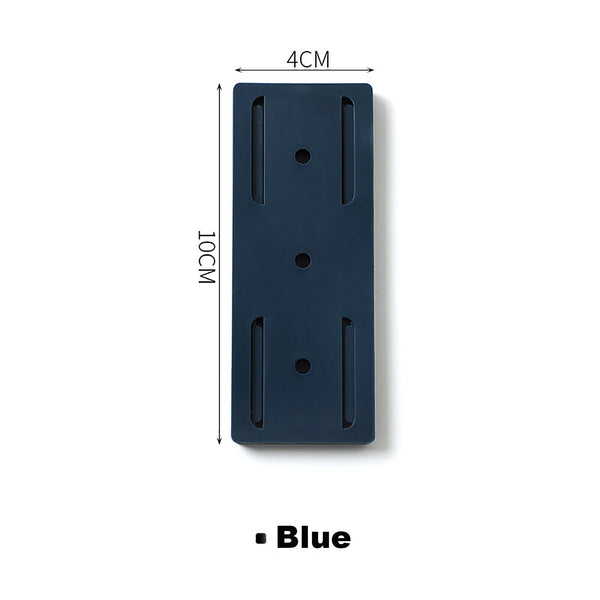 2x Socket Holder Plug Fixer Wall-Mounted Power Strip Holders Sticker Punch-free