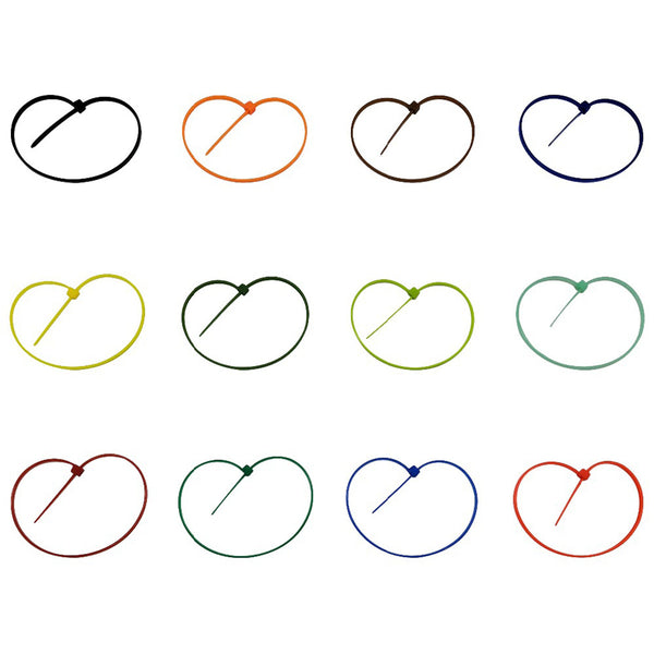 100pcs Colourful Cable Ties Zip Nylon UV Stabilised Bulk Cable Tie For Trade Use