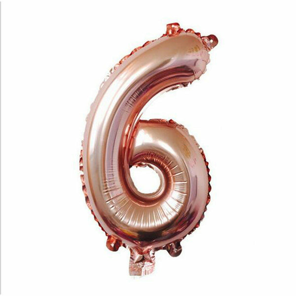 100cm Rose Gold Foil Retro Balloon Number Helium Jumbo Balloons Wedding Party
