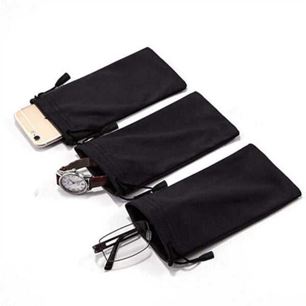 5 Pieces Soft Carry Bag Sunglasses Reading Case Microfibre Soft Glasses Pouch AU