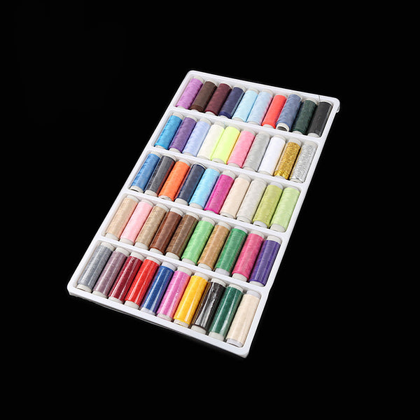 50 Colors Roll Polyester Sewing Thread Boxes Kit Set For Home DIY Sewing Machine